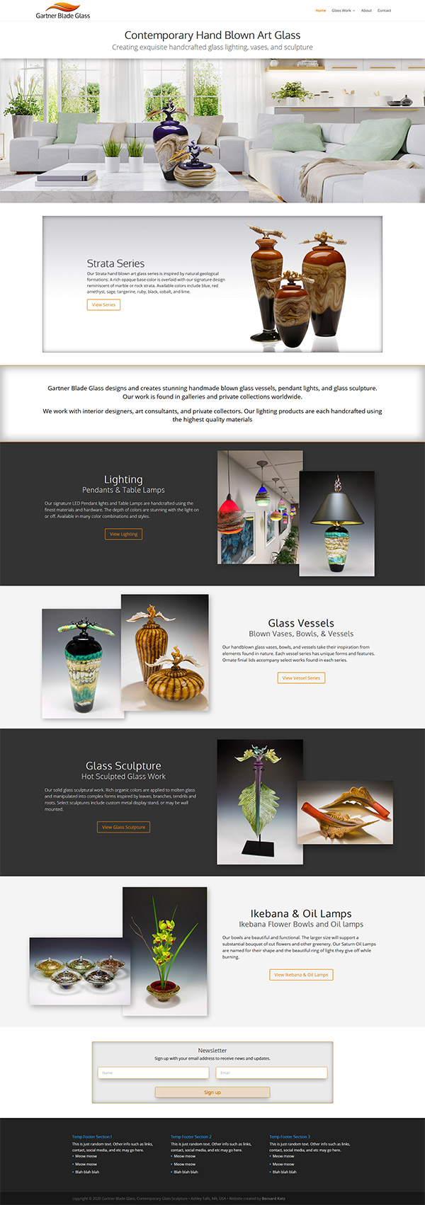 Gartner Blade Glass homepage